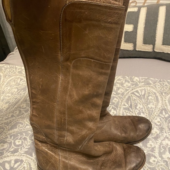 FRYE Paige Tall Riding Boots Burnished Gray 6.5 - Picture 3 of 11